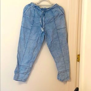 Aerie Paperbag Waist Denim Pant